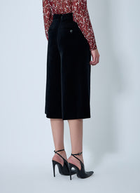 Saint Laurent Women Tailored Cropped Cotton Pants