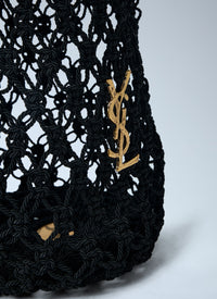Saint Laurent Saint Laurent Women Large Cassandre Crochet Tote Bag