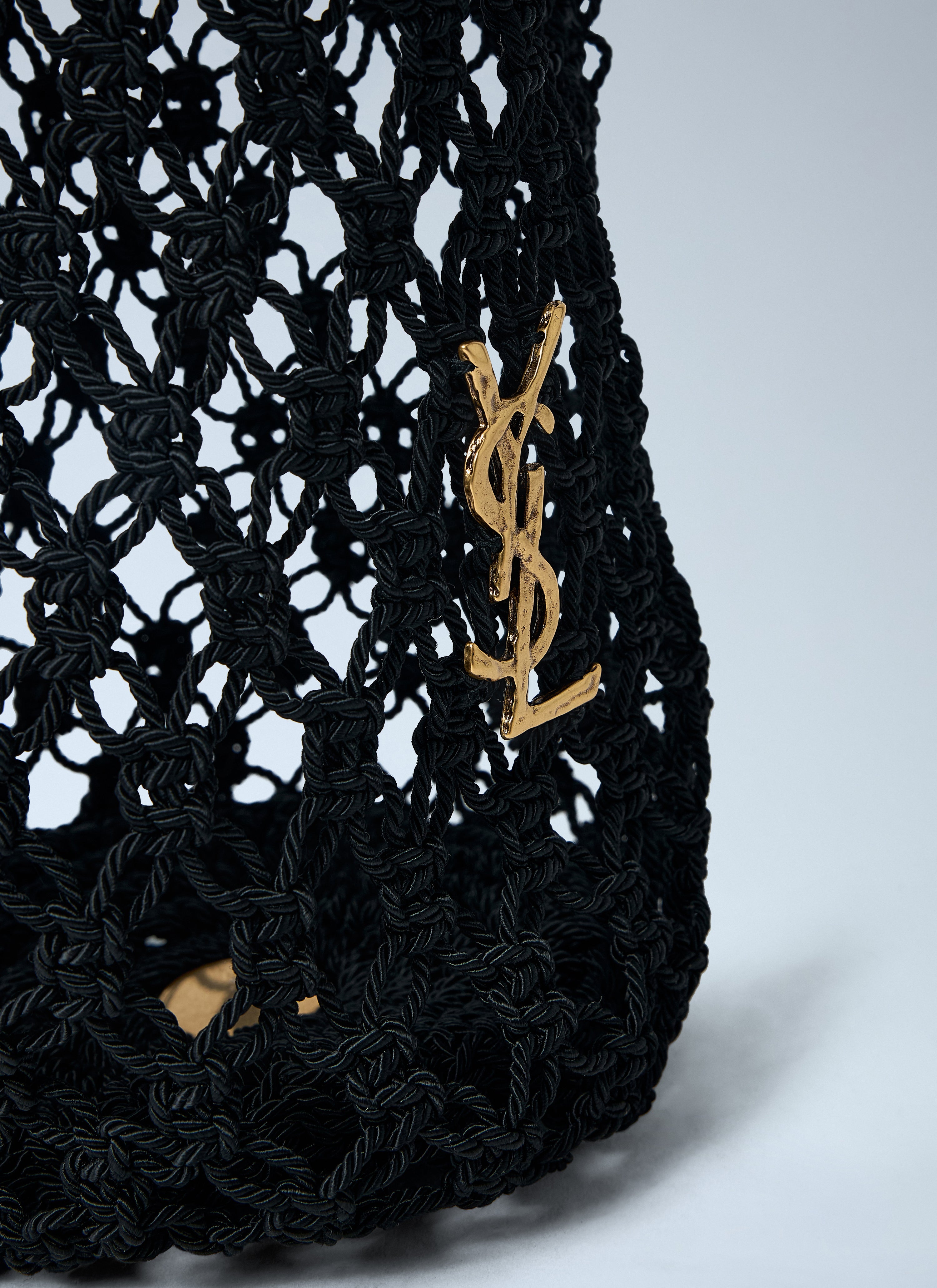 Saint Laurent Saint Laurent Women Large Cassandre Crochet Tote Bag