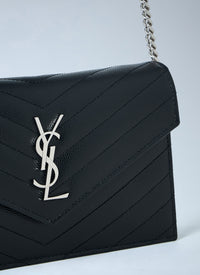 Saint Laurent Saint Laurent Women Cassandre Envelop Chain Wallet