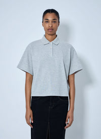 Saint Laurent Women Short Sleeve Polo Shirt