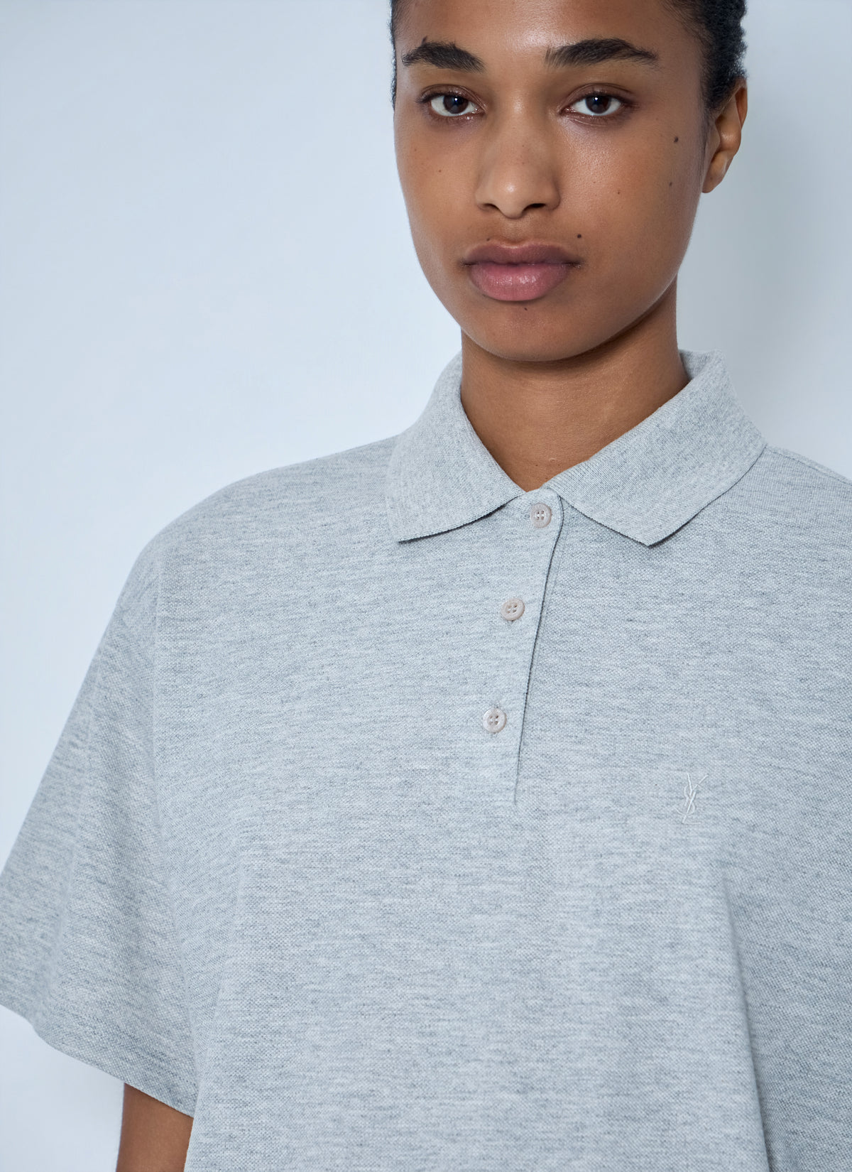 Saint Laurent Women Short Sleeve Polo Shirt