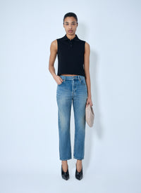 Saint Laurent Saint Laurent Women 90S High-Rise Cropped Slim Jeans