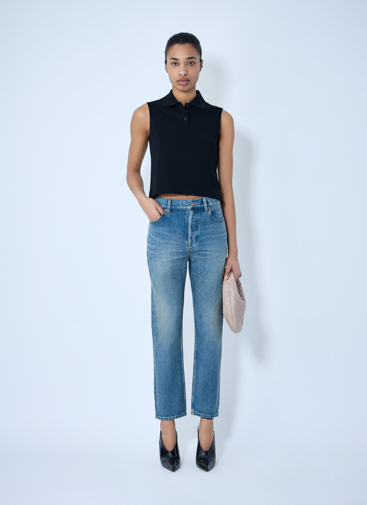 Saint Laurent Saint Laurent Women 90S High-Rise Cropped Slim Jeans