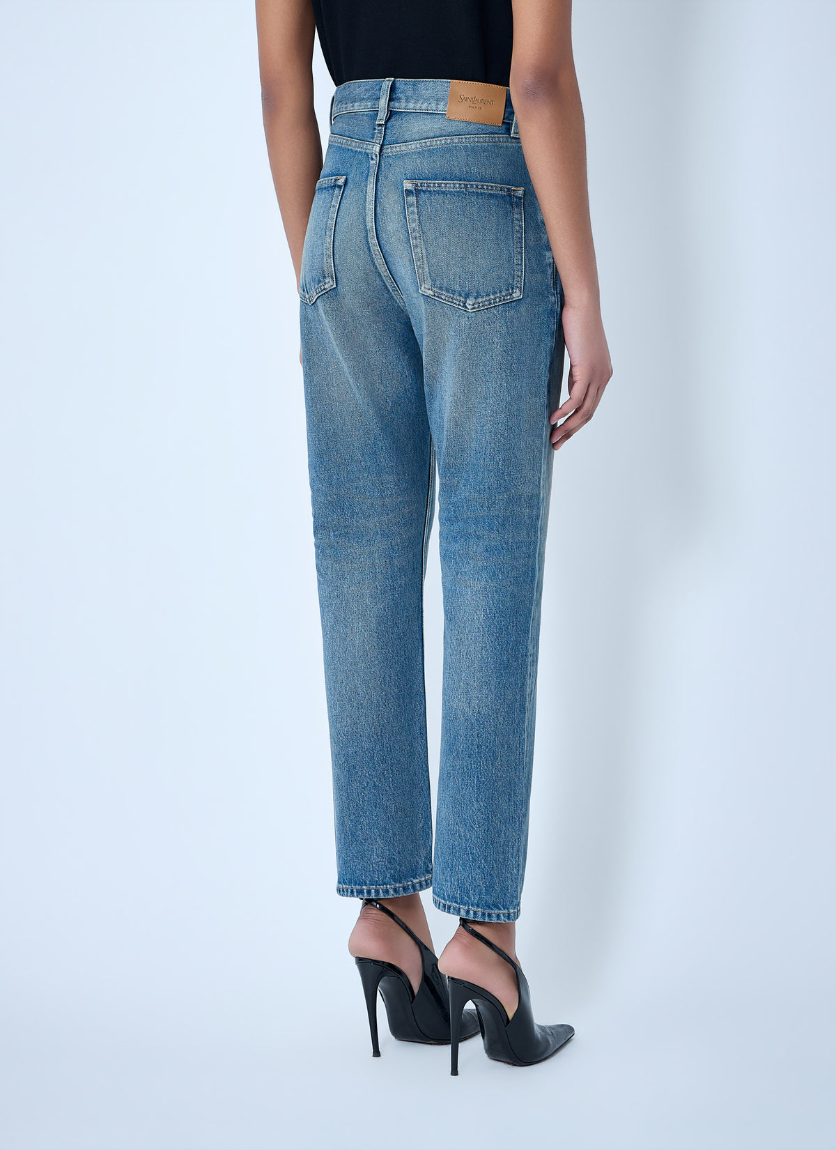 Saint Laurent Saint Laurent Women 90S High-Rise Cropped Slim Jeans