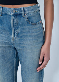 Saint Laurent Saint Laurent Women 90S High-Rise Cropped Slim Jeans