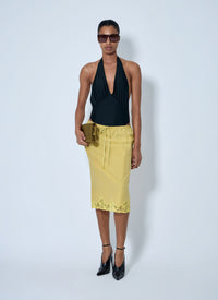 Saint Laurent Women Laced Half-Slip Skirt