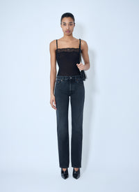 Saint Laurent Saint Laurent Women Straight High Rise Jeans
