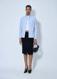 Saint Laurent Saint Laurent Women Striped Cotton Poplin Shirt