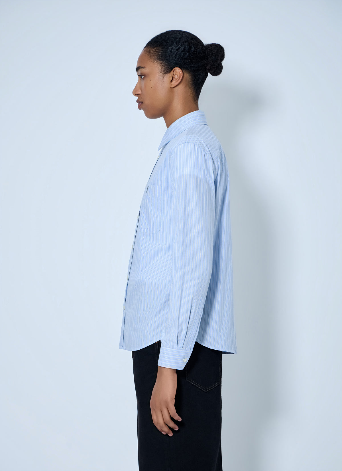 Saint Laurent Saint Laurent Women Striped Cotton Poplin Shirt