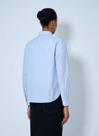 Saint Laurent Saint Laurent Women Striped Cotton Poplin Shirt