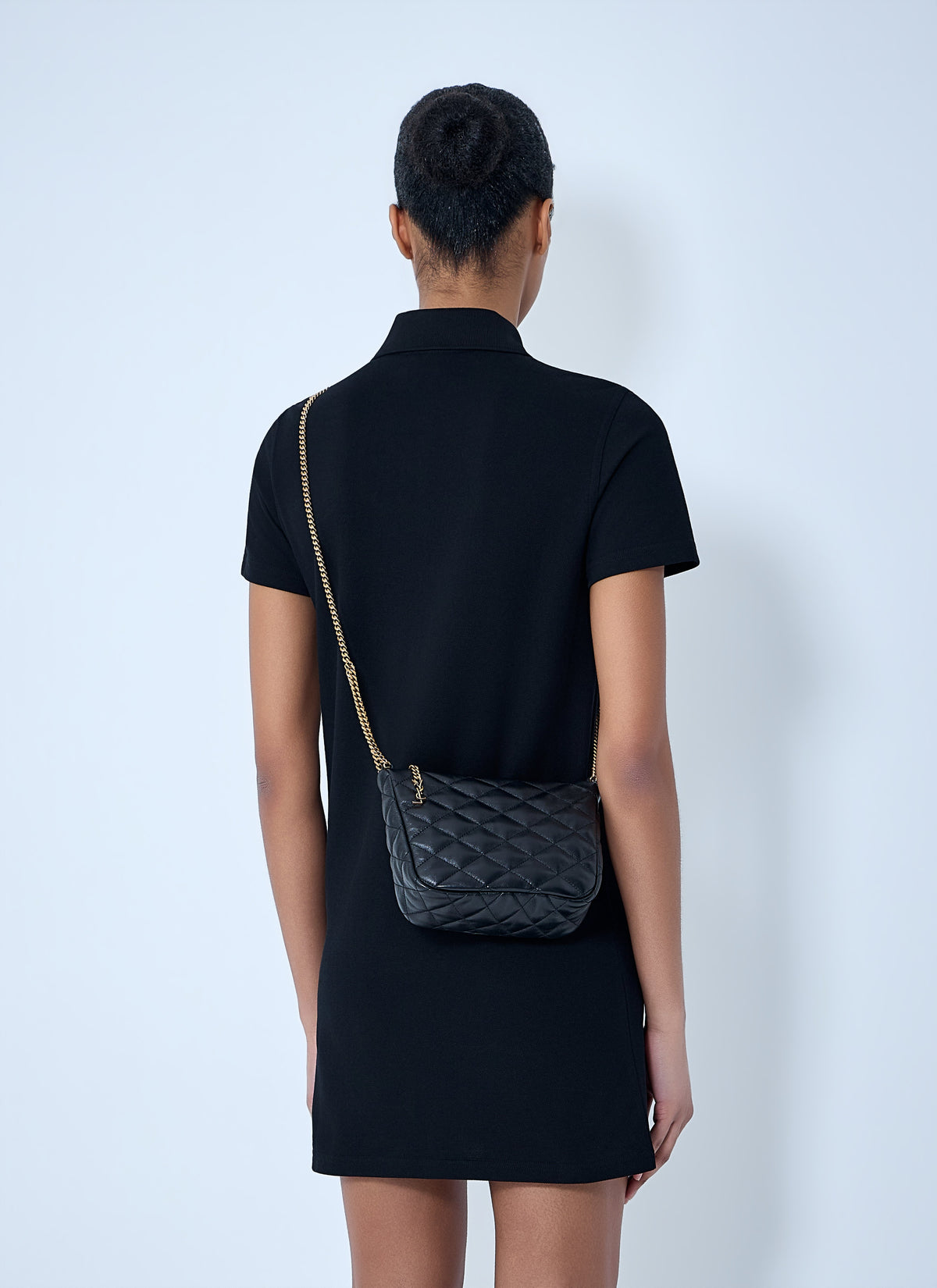 SAINT LAURENT Saint Laurent Women Quilted Leather Chain Bag
