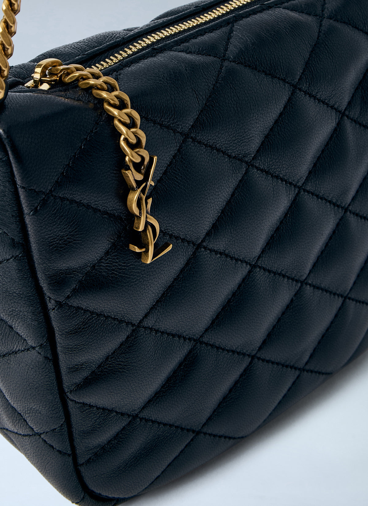 SAINT LAURENT Saint Laurent Women Quilted Leather Chain Bag