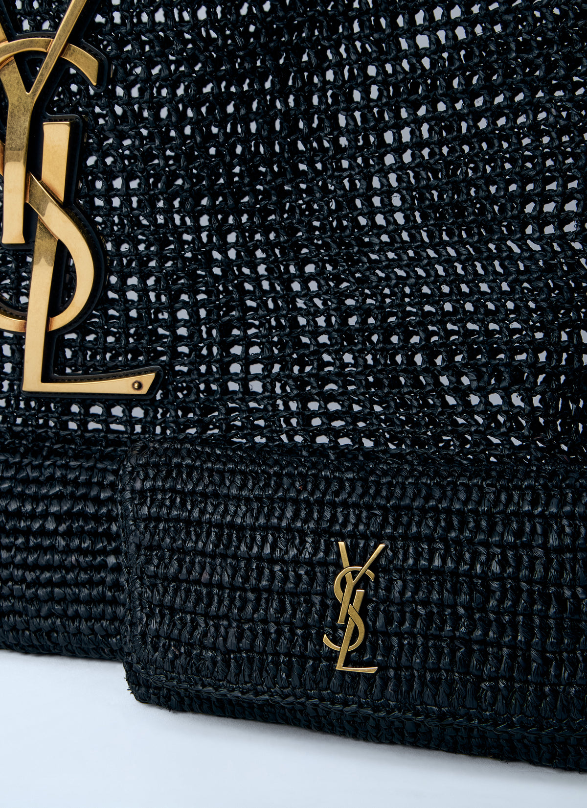 Saint Laurent Women Rafia Icare Tote Bag