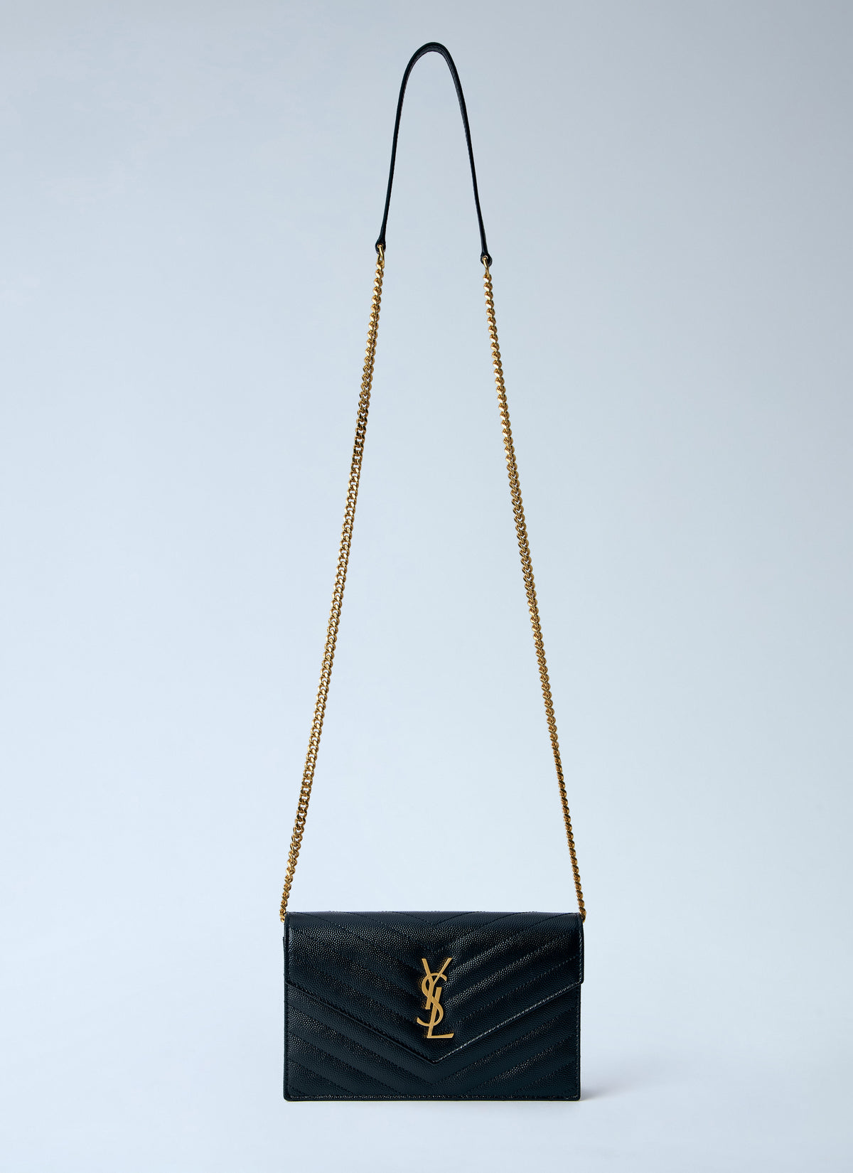 Saint Laurent Women Cassandre Chain Wallet