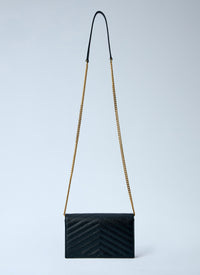 Saint Laurent Women Cassandre Chain Wallet