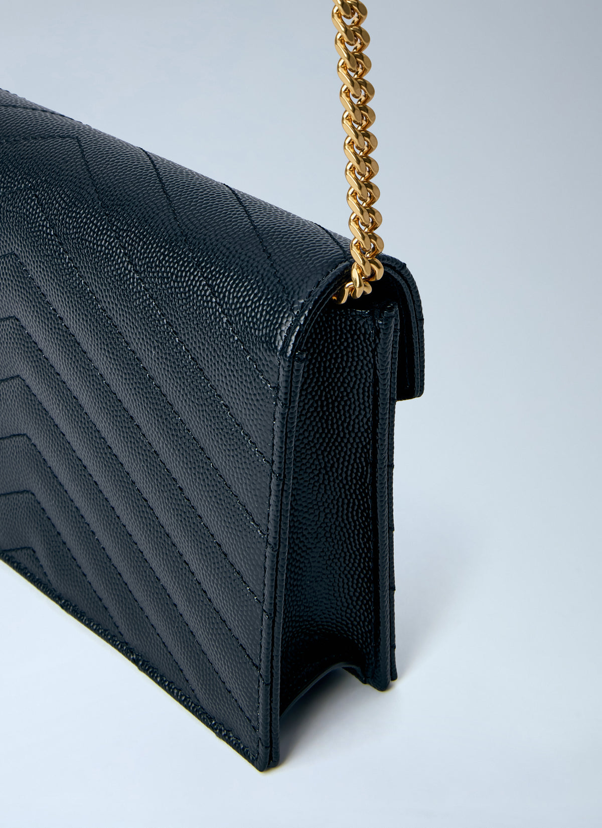 Saint Laurent Women Cassandre Chain Wallet