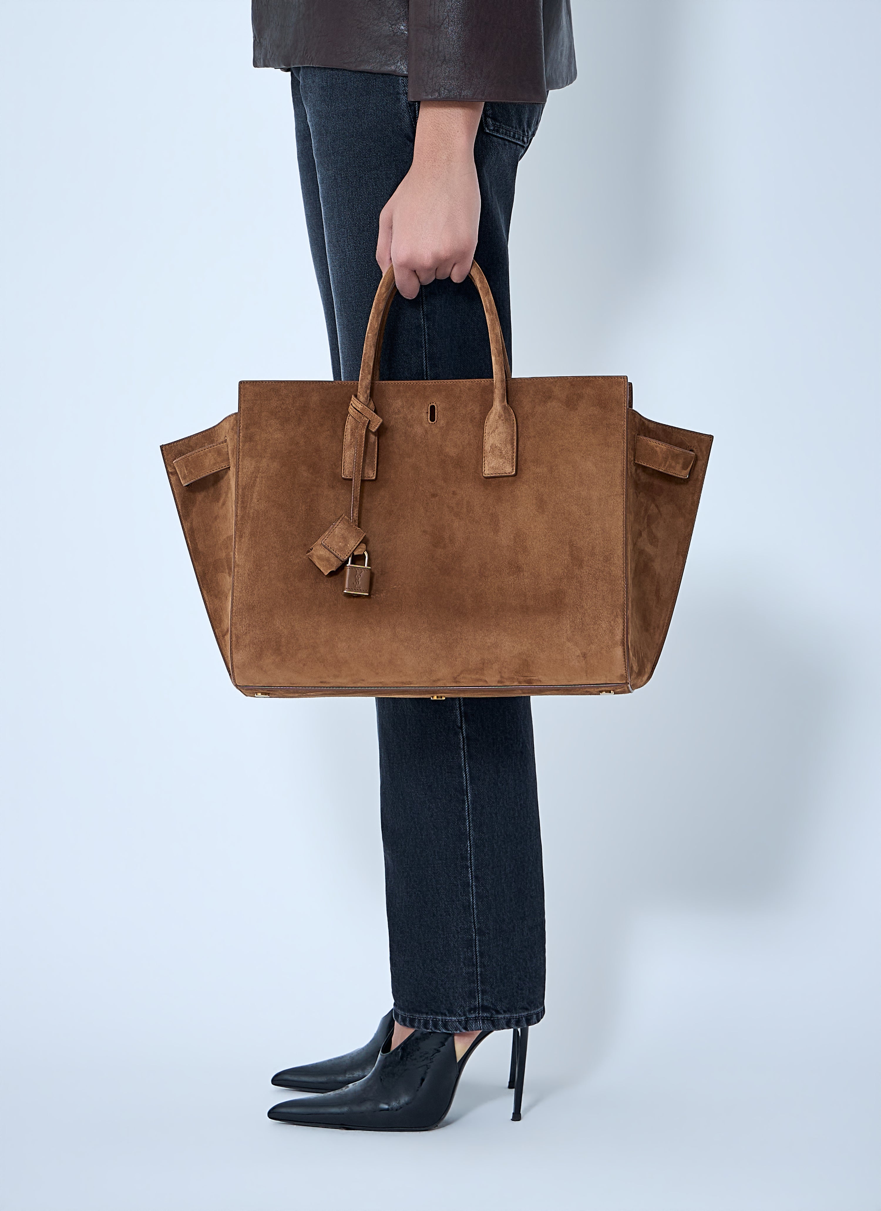 Saint Laurent Saint Laurent Women Sac De Jour Suede Handbag