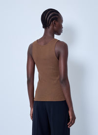 Saint Laurent Women Cassandre Tank Top