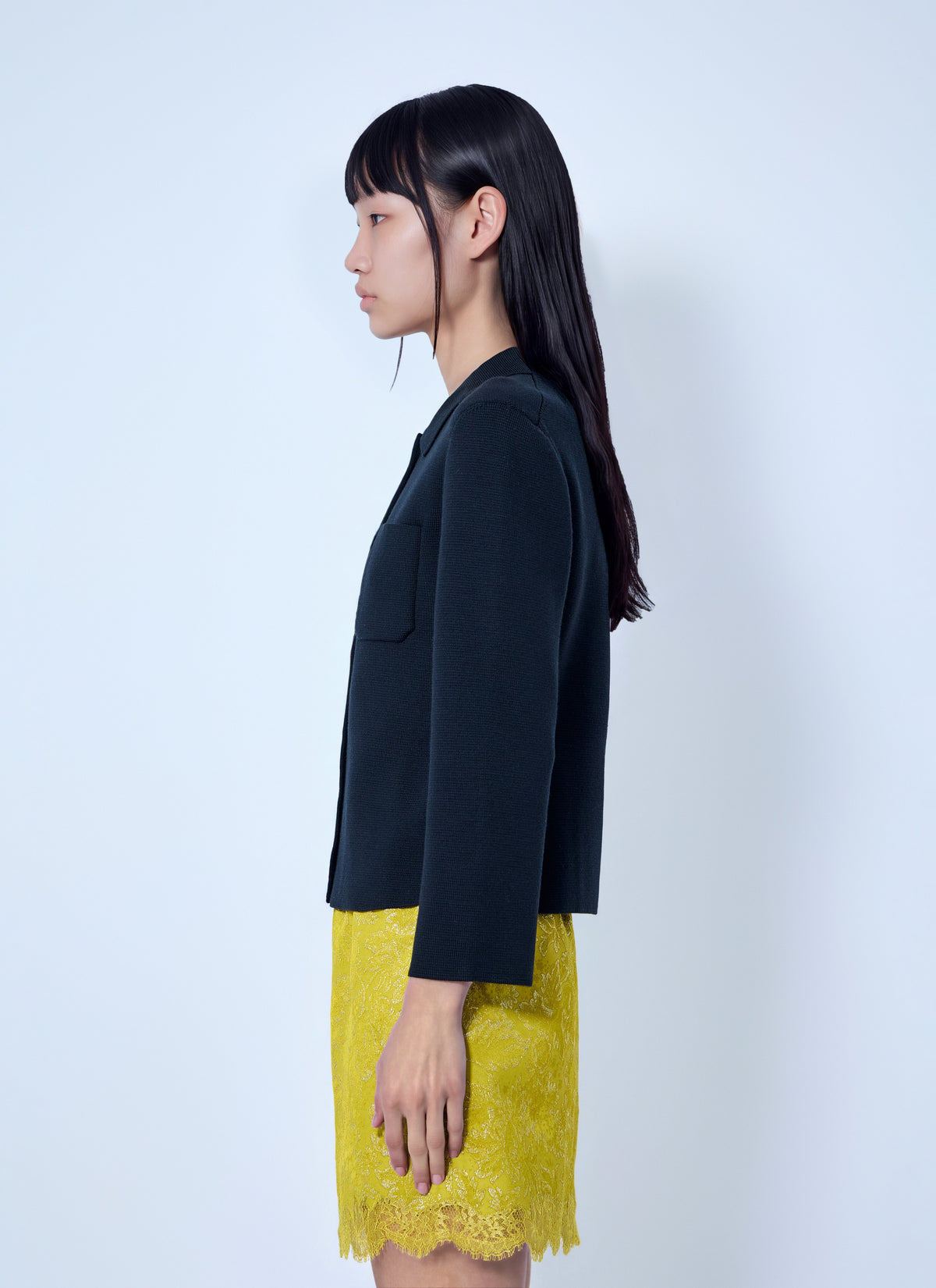 Saint Laurent Women Wool Polo Cardigan