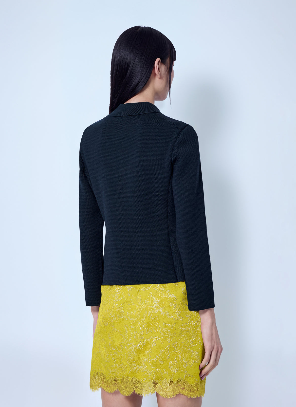 Saint Laurent Women Wool Polo Cardigan