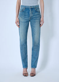 Saint Laurent Women Mid-Rise Straight Jeans