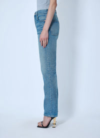 Saint Laurent Women Mid-Rise Straight Jeans