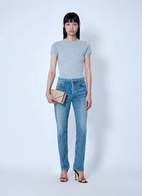 Saint Laurent Women Cassandre Fitted T-Shirt