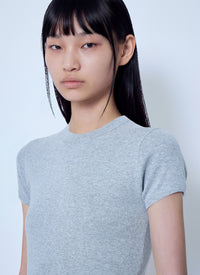 Saint Laurent Women Cassandre Fitted T-Shirt