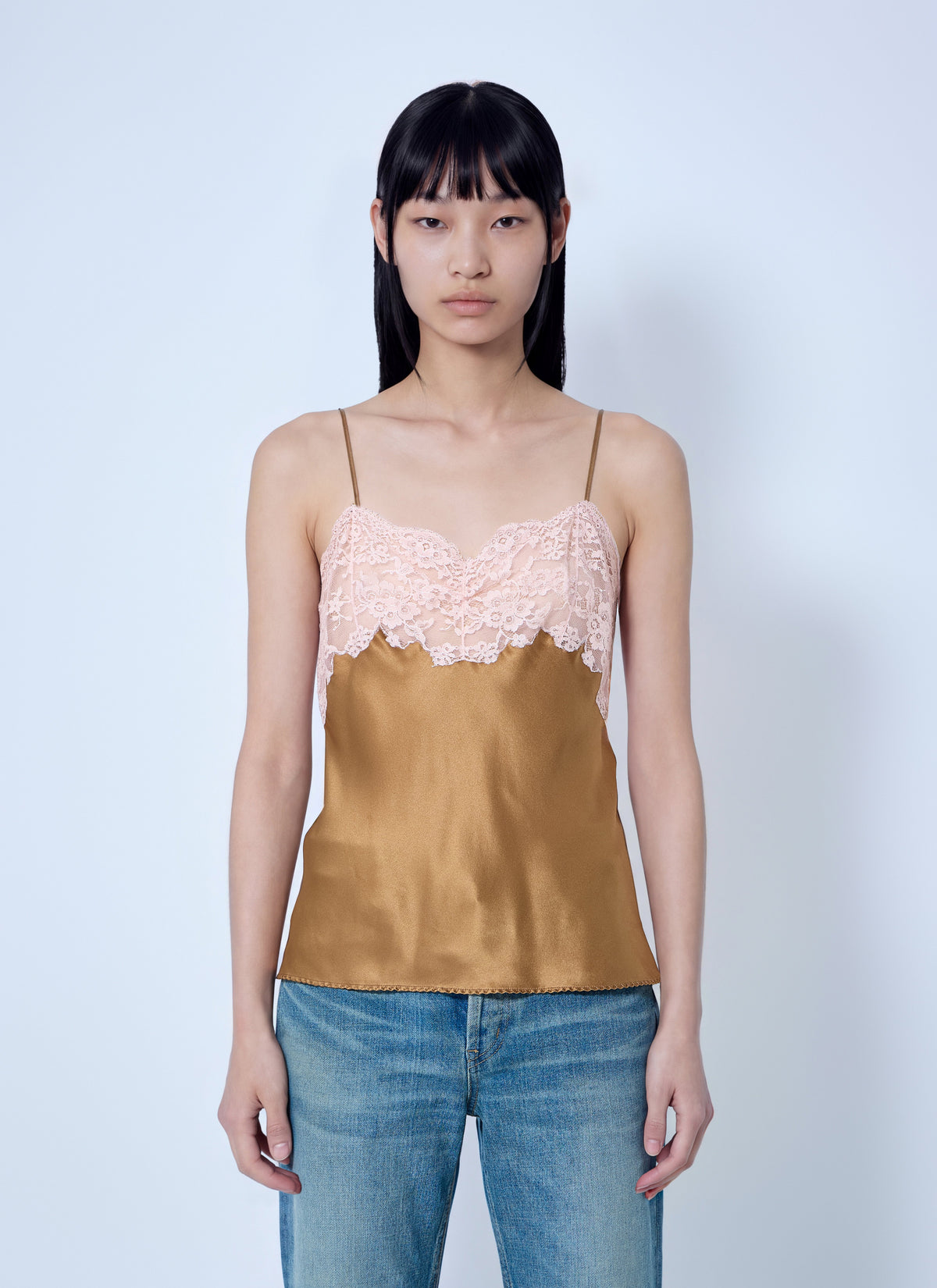 Saint Laurent Women Lace Camisole Top
