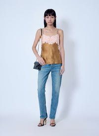 Saint Laurent Women Lace Camisole Top