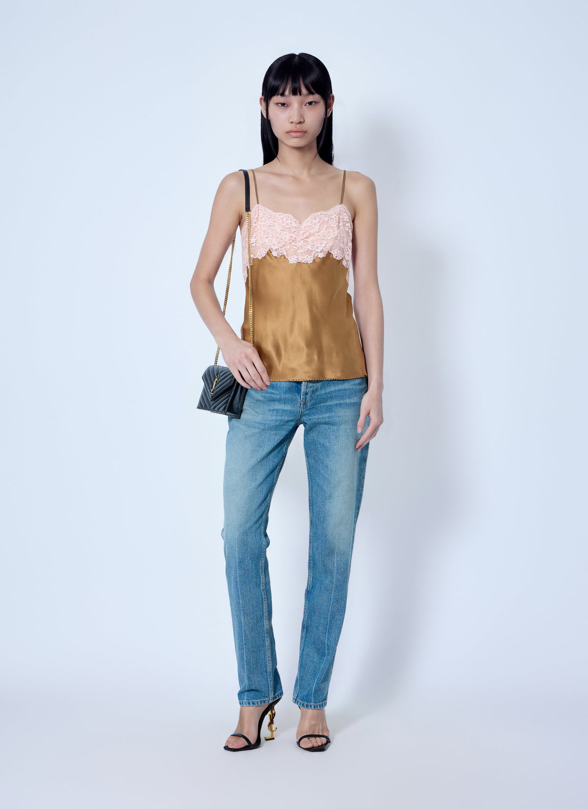 Saint Laurent Women Lace Camisole Top