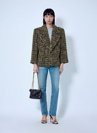 Saint Laurent Women Single-Breasted Jacket In Tweed