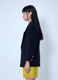 Saint Laurent Women Single-Breasted Jacket In Tweed