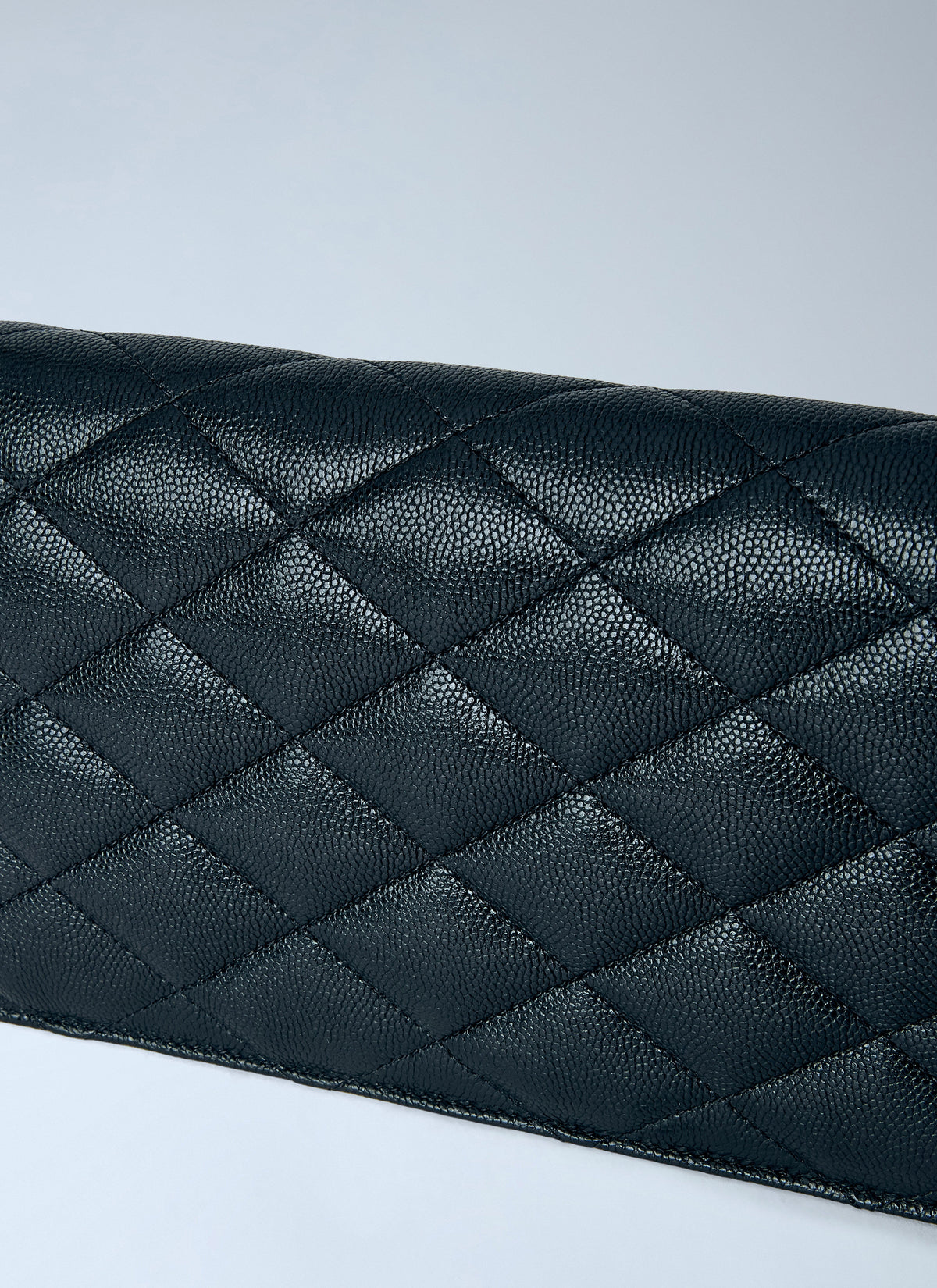 Saint Laurent Women Paris Chain Wallet In Grain De Poudre Leather