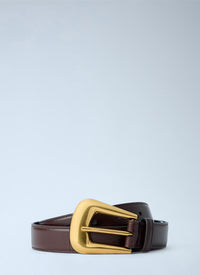 Saint Laurent Men Folk Buckle Belt