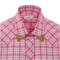 Versace Men Slim Check Shirt