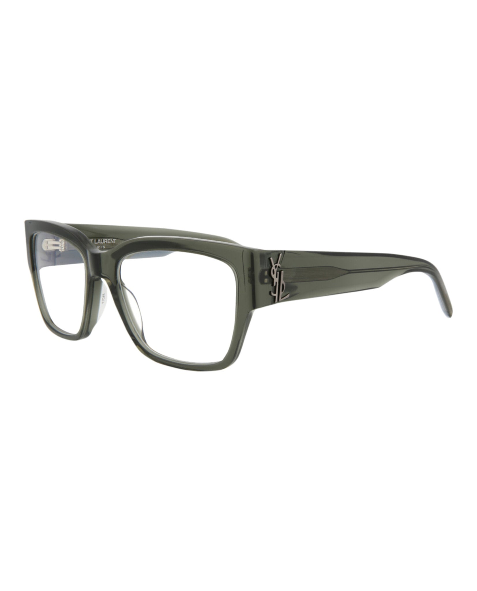 Saint Laurent Saint Laurent Unisex  Green Green Transparent Fashion Designer Eyewear