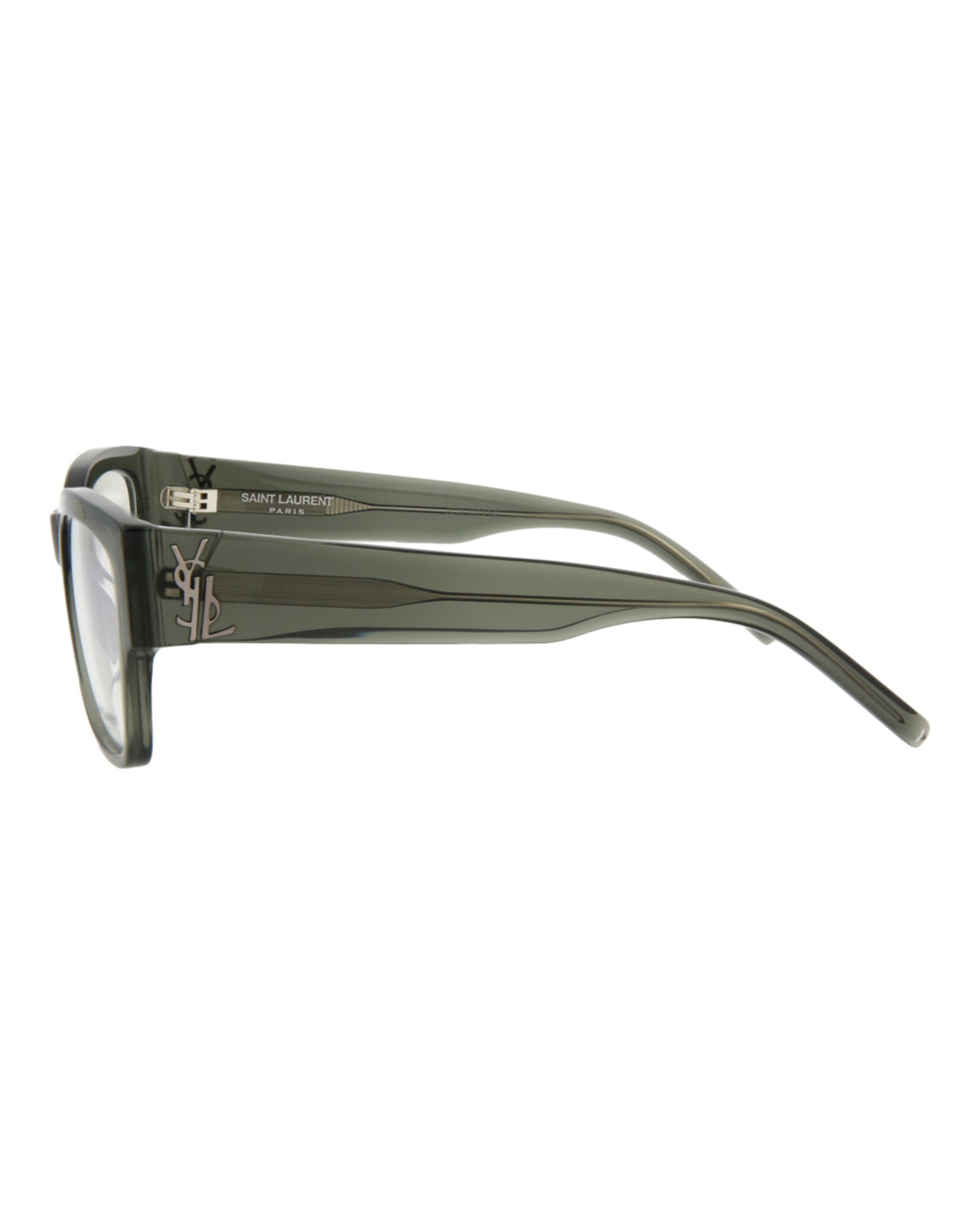 Saint Laurent Saint Laurent Unisex  Green Green Transparent Fashion Designer Eyewear