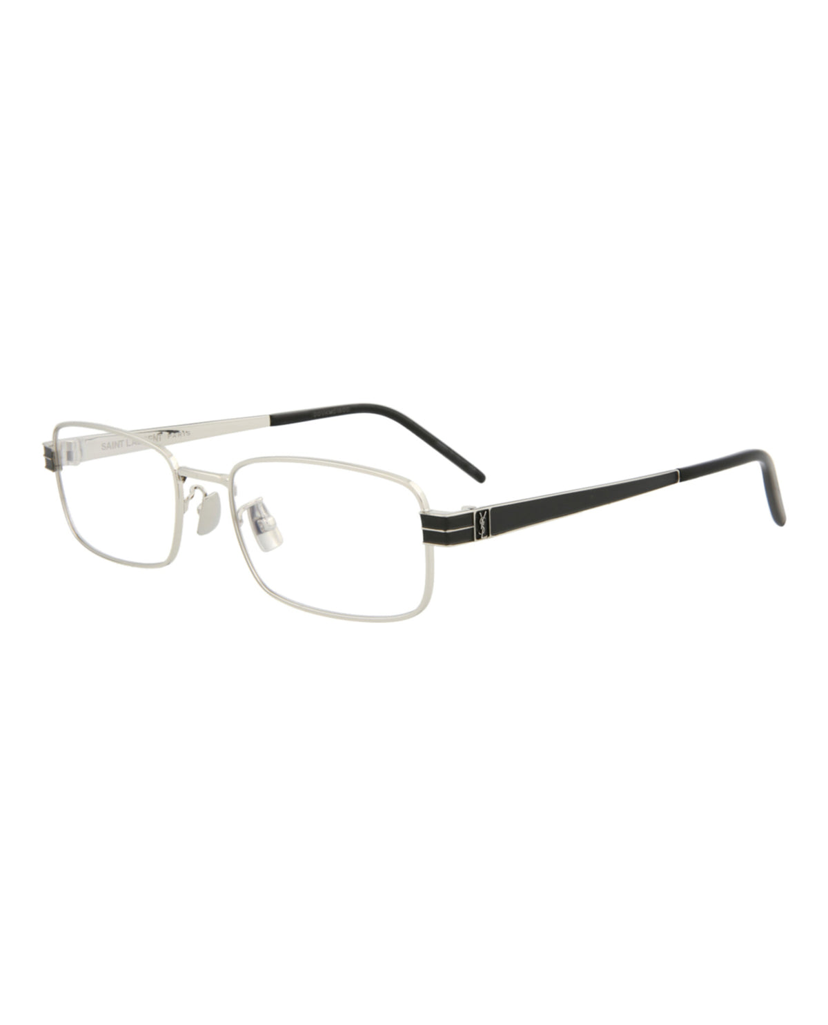 Saint Laurent Unisex Silver Black Transparent Fashion Designer Eyewear