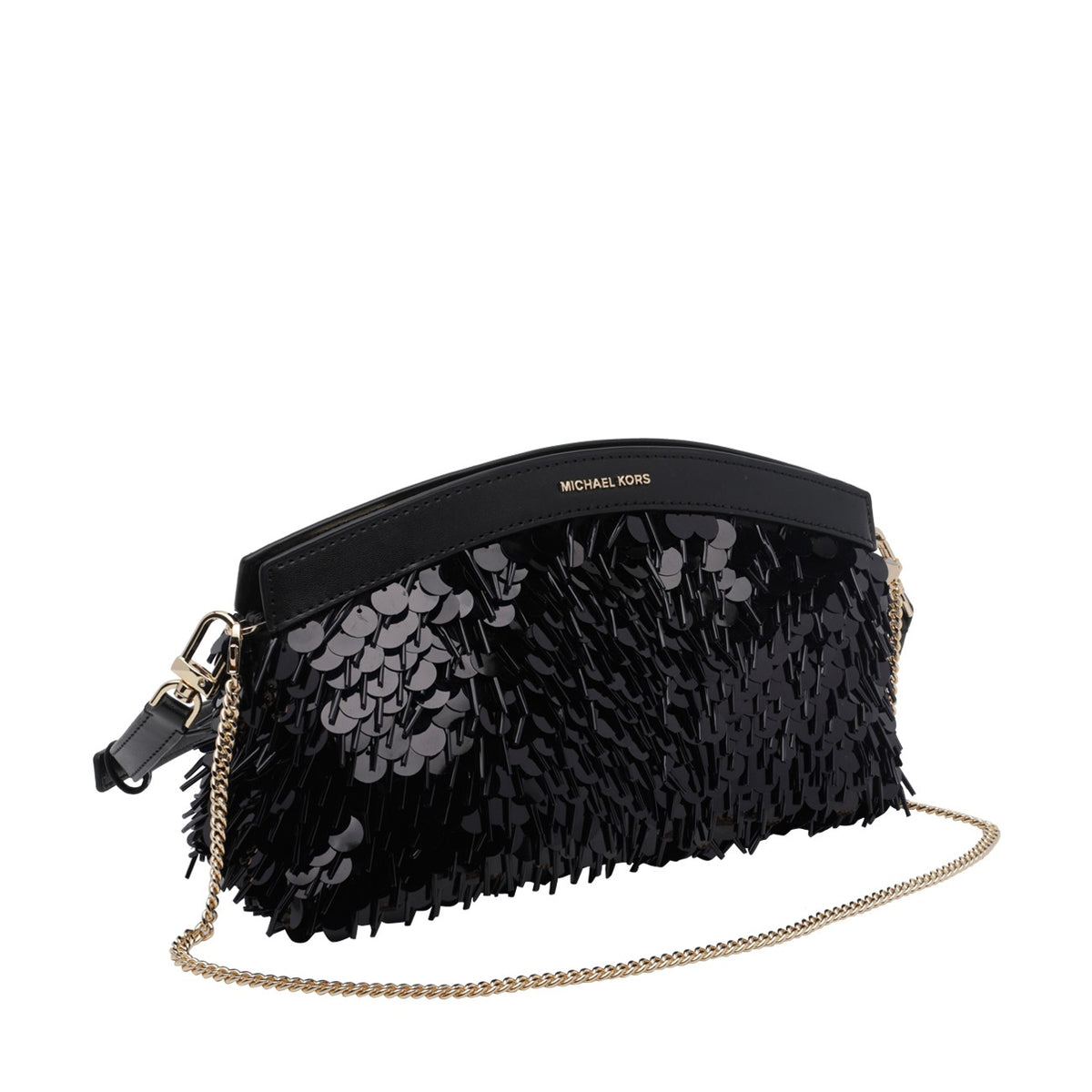 Michael Michael Kors Michael Michael Kors Women Small Athena Convertible Clutch With Metallized Sequines