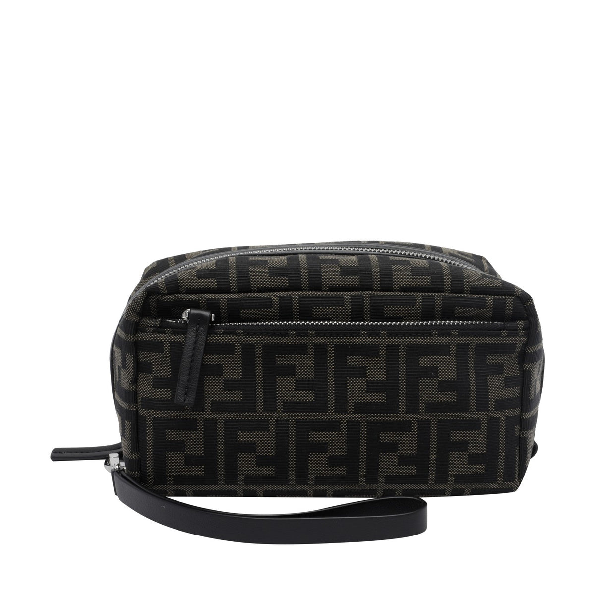 Fendi Men Small Ff Logo Double Zip Beauty Case