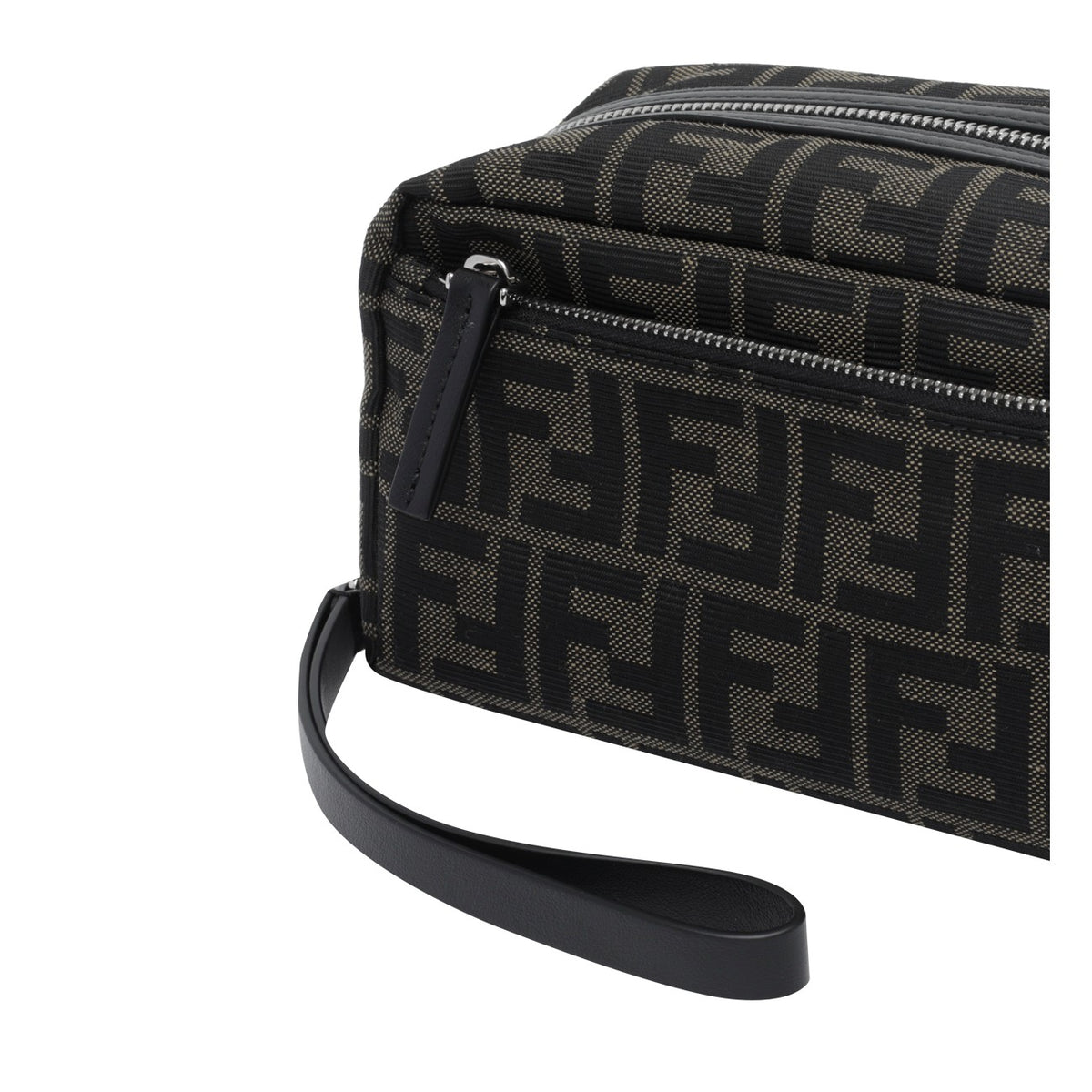 Fendi Men Small Ff Logo Double Zip Beauty Case