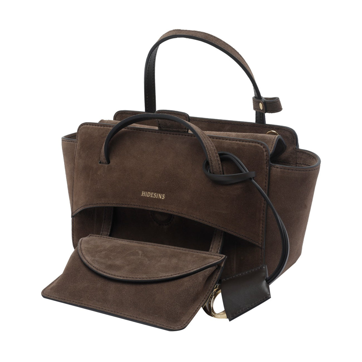 Hidesins Women Small Flap Suede Handbag