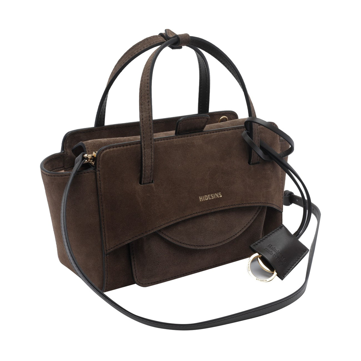 Hidesins Women Small Flap Suede Handbag