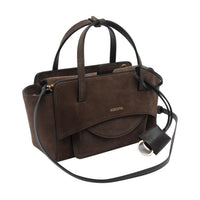 Hidesins Women Small Flap Suede Handbag