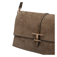 Tod's Tod's Women Small Flap T-Timeless Suede Shoulder Bag
