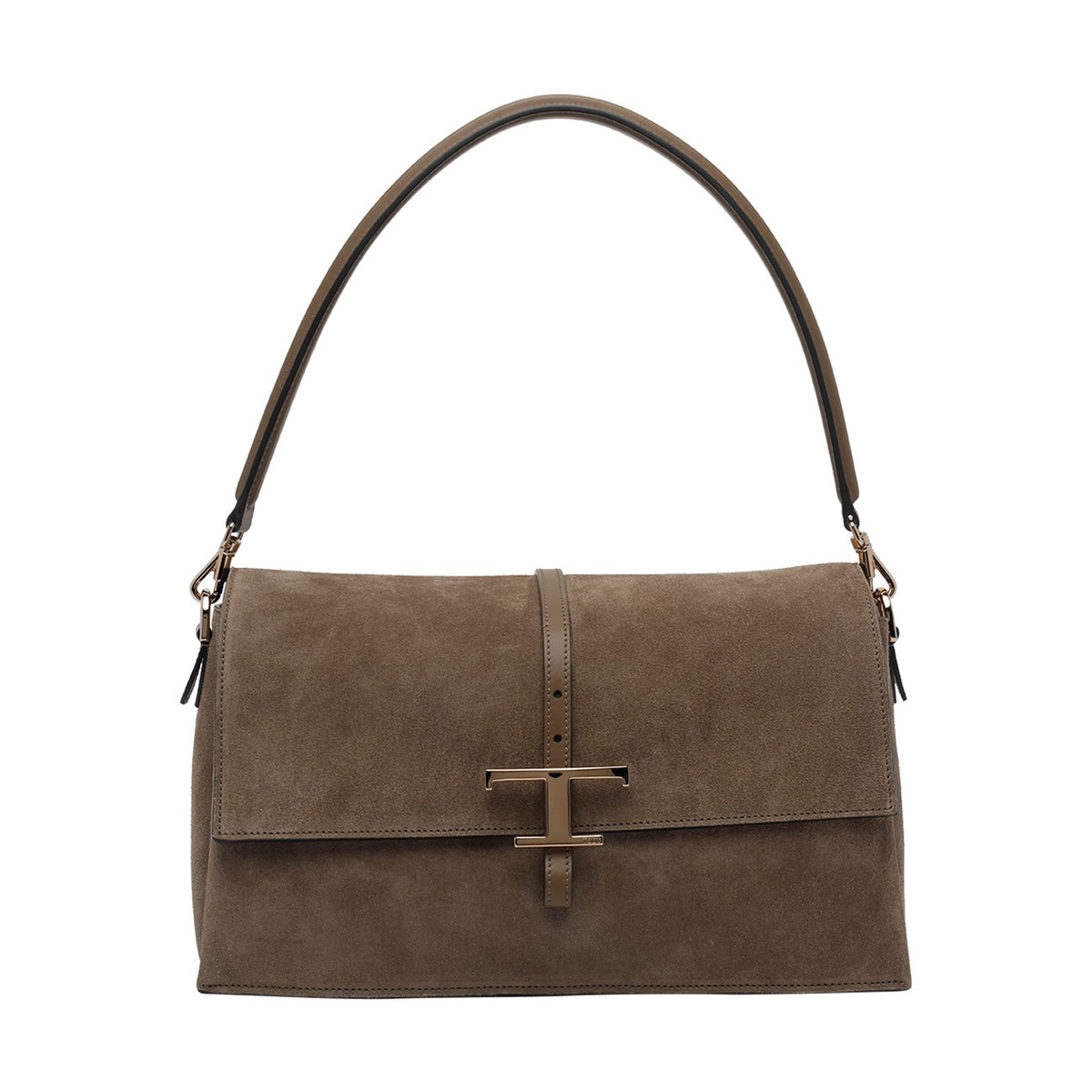 Tod's Tod's Women Small Flap T-Timeless Suede Shoulder Bag