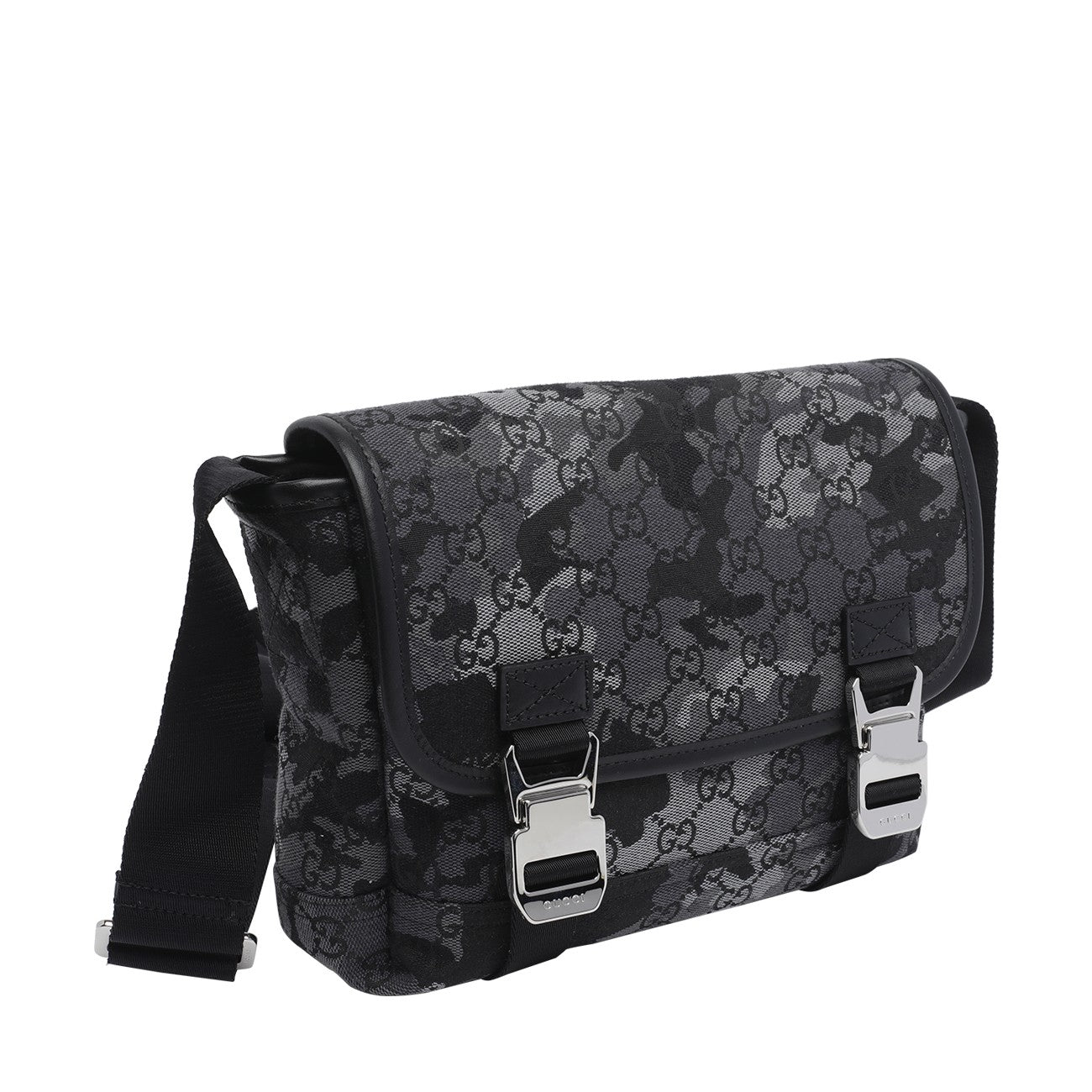 Gucci Men Small Gg Canvas Crossbody Bag