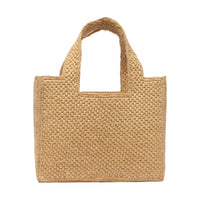 Loewe Loewe Women Small Loewe Font Tote Bag In Rafia